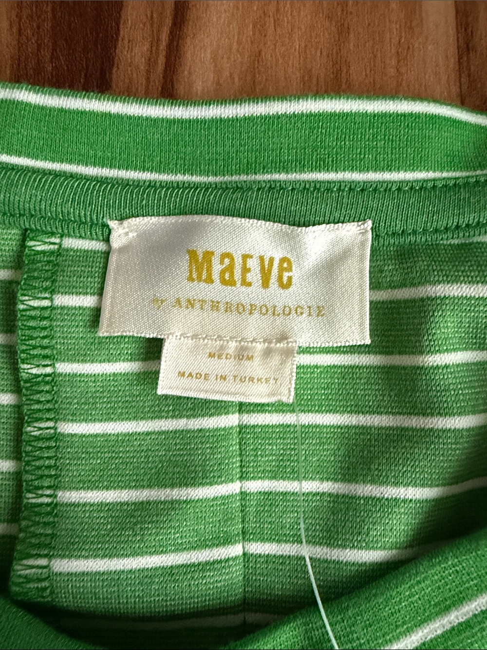 Maeve by Anthropologie Green Peplum Shirt - Picture 2 of 8